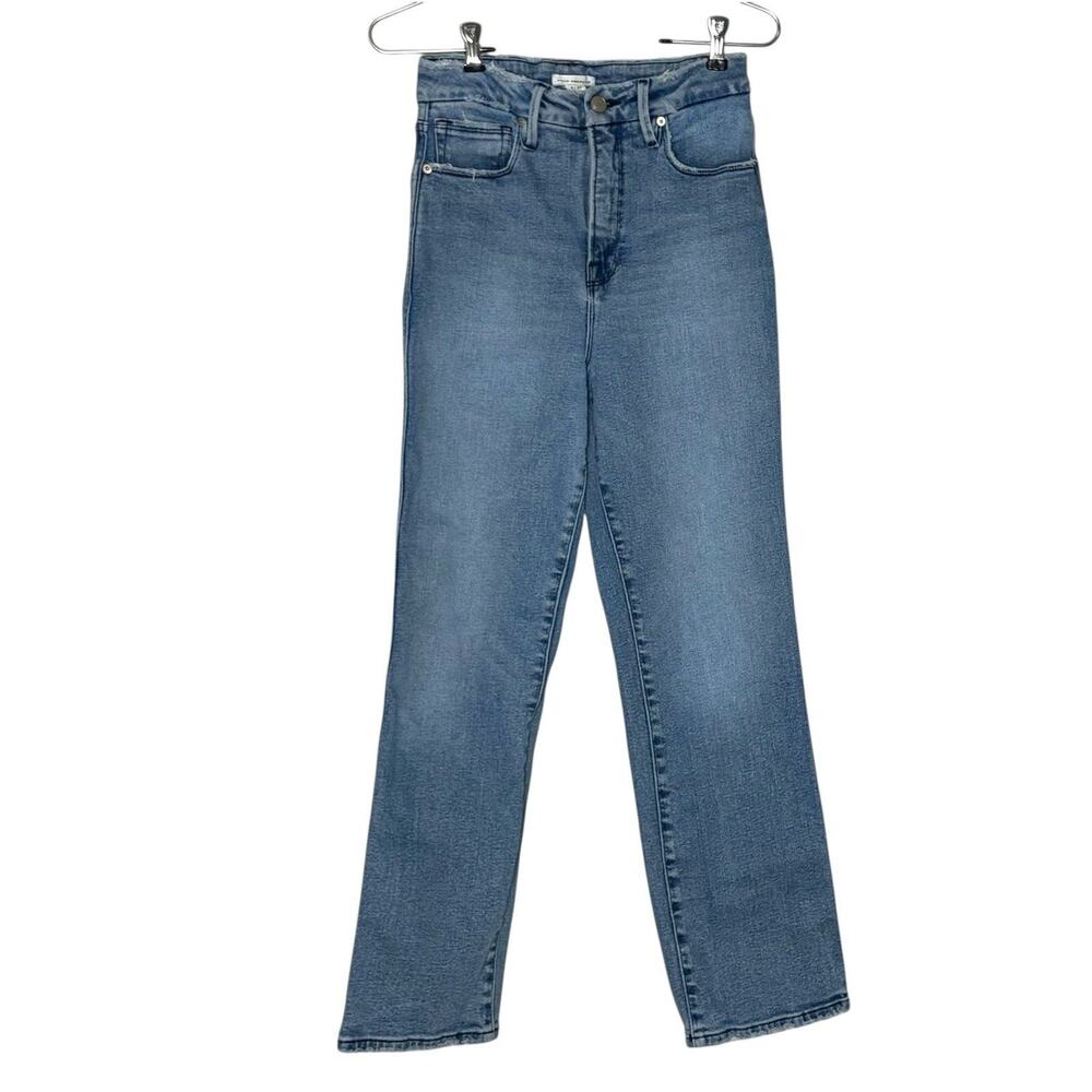 Good American Womens Size 4 Straight Leg Jeans High Rise